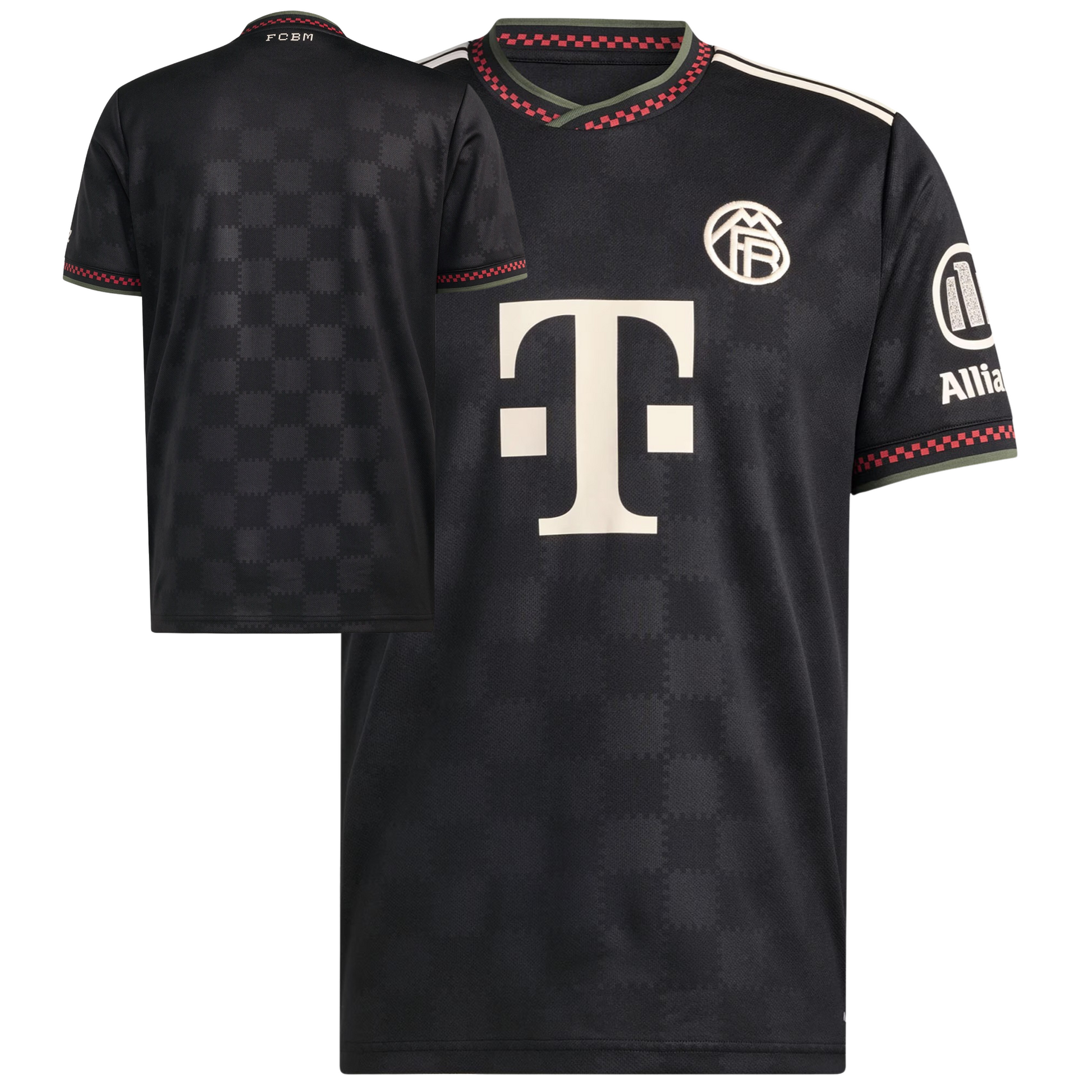 Bayern Munich 2025/26 third football jersey front view with club crest and pattern detailing