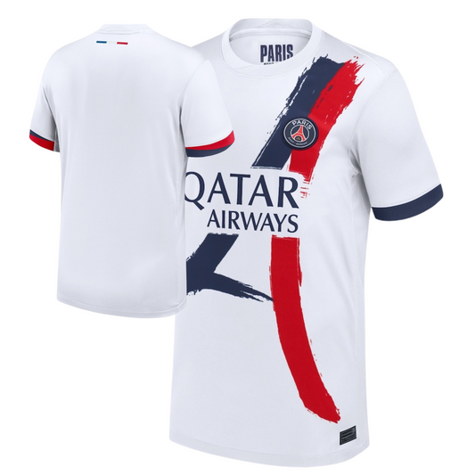 Paris Saint-Germain (PSG) 2025/26 away football jersey front view with club crest and kit detailing