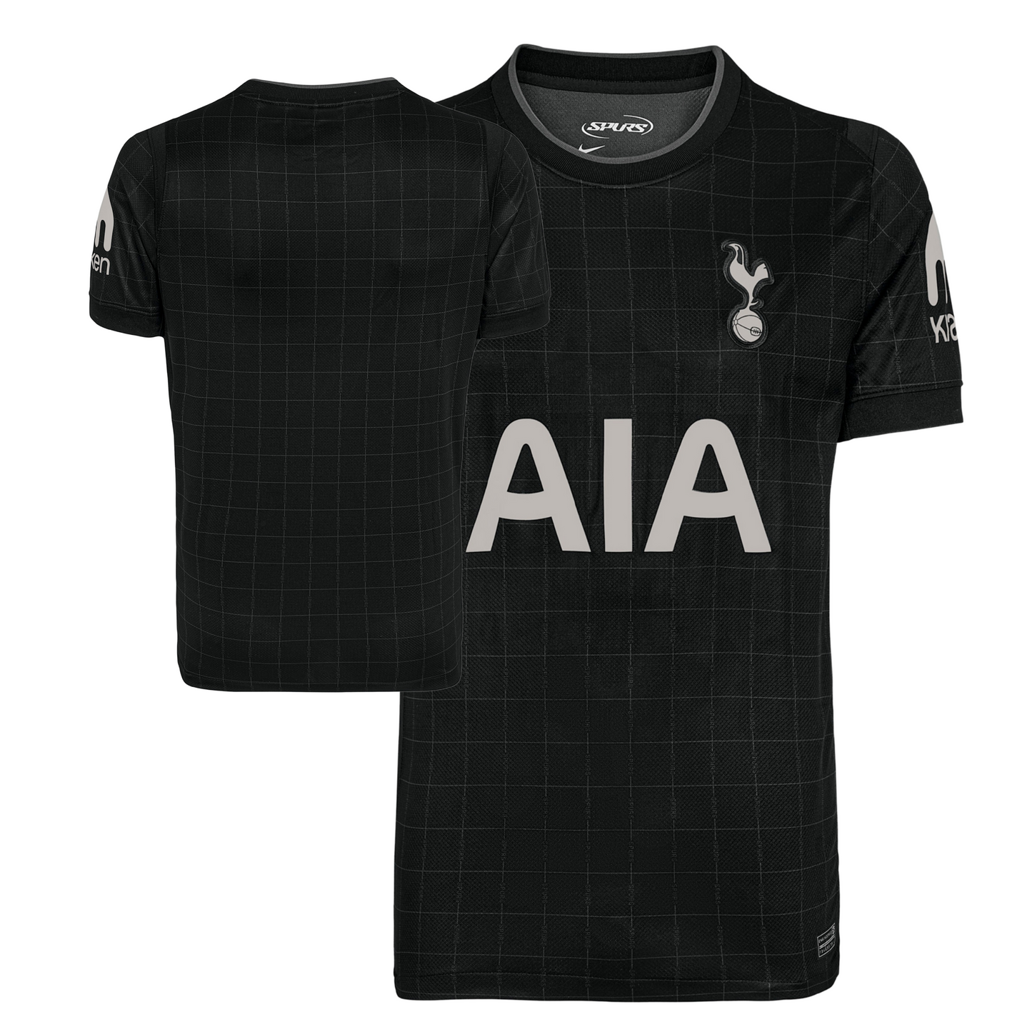 Tottenham Hotspur 2025/26 away football jersey front view with club crest and kit detailing