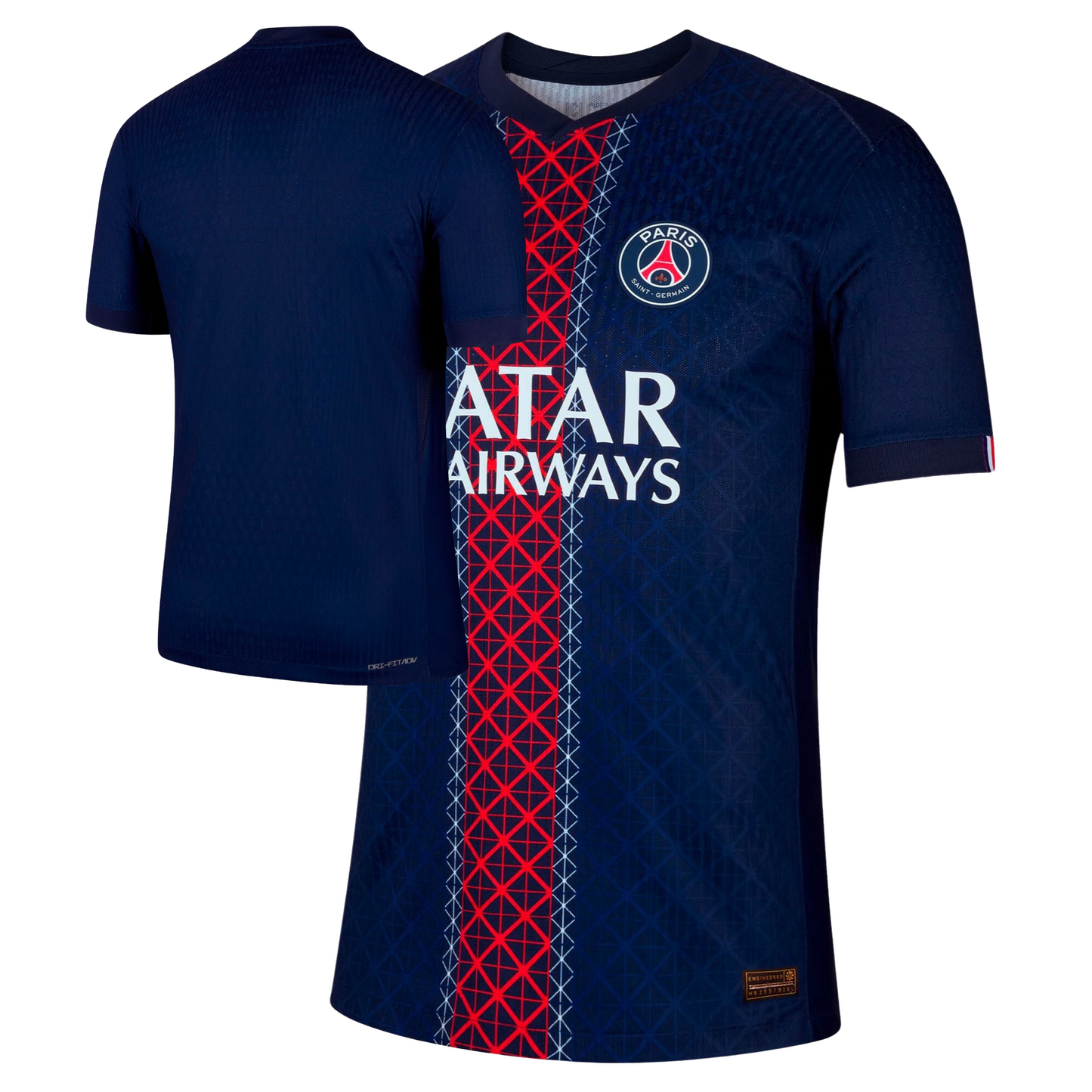 Paris Saint-Germain (PSG) 2025/26 home football jersey front view with club crest and kit detailing