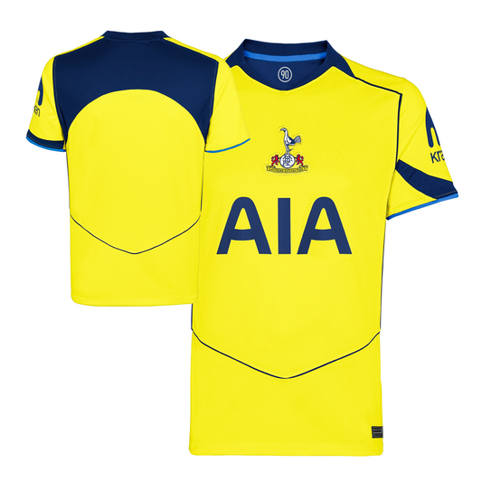 Tottenham Hotspur 2025/26 third football jersey front view with club crest and graphic detailing