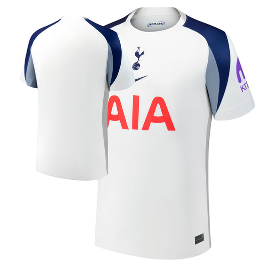 Tottenham Hotspur 2025/26 home football jersey front view with club crest and kit detailing