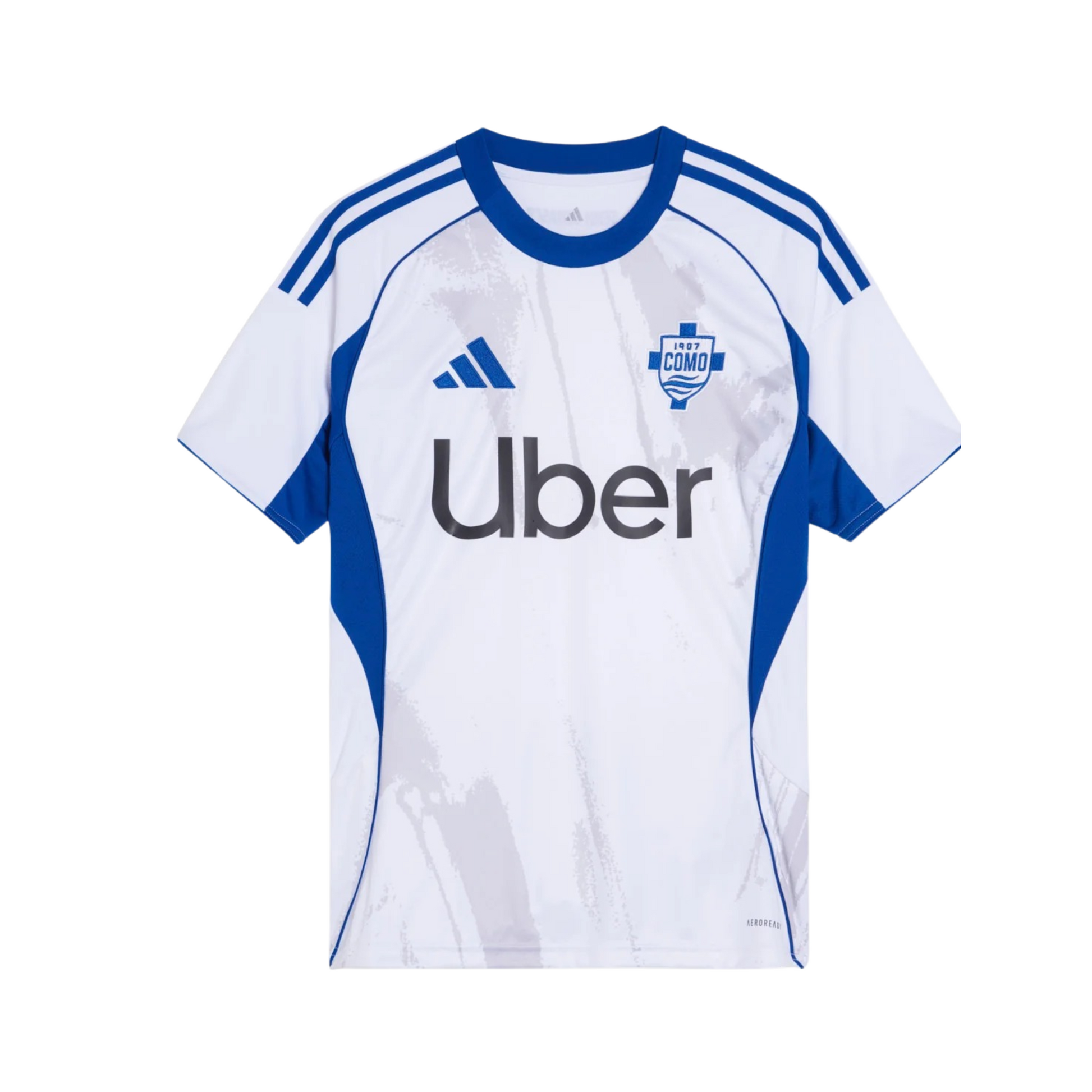 Como 1907 2025/26 away football jersey front view with club crest and kit detailing