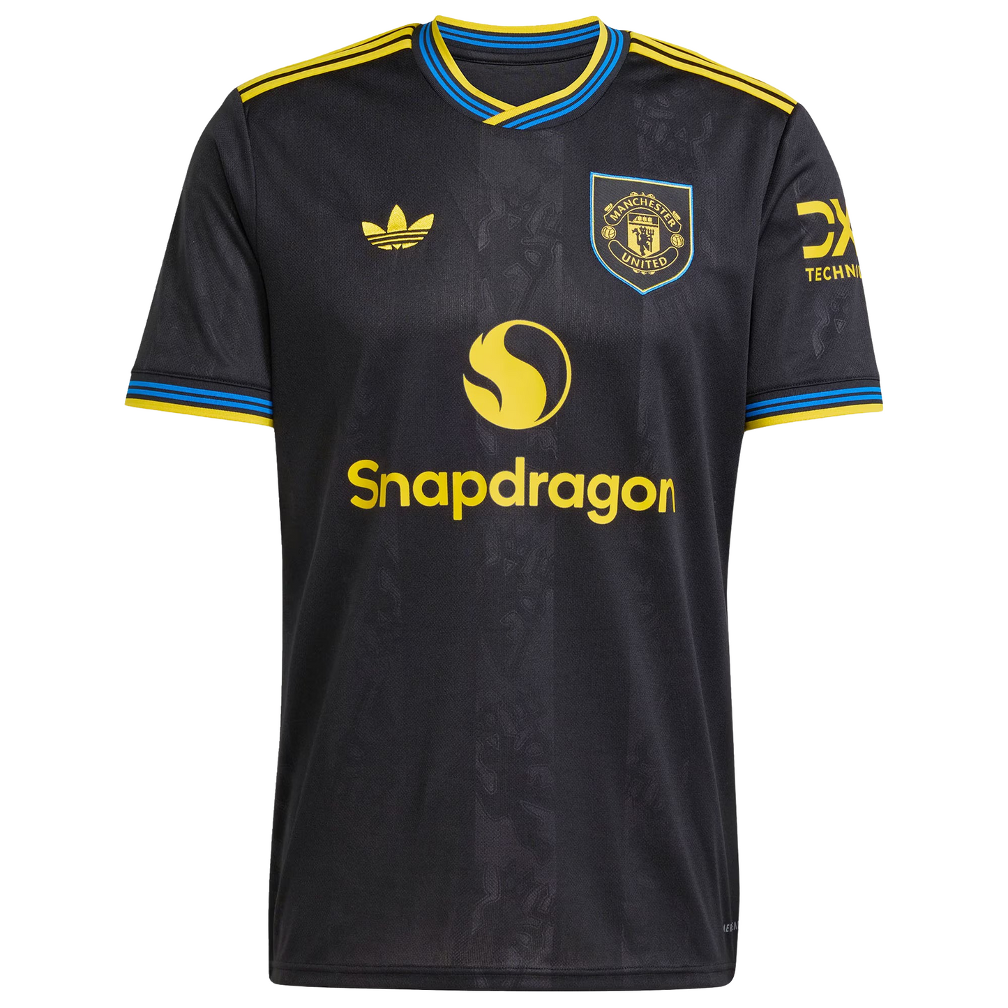 Manchester United 2025/26 third football jersey front view with club crest and graphic detailing