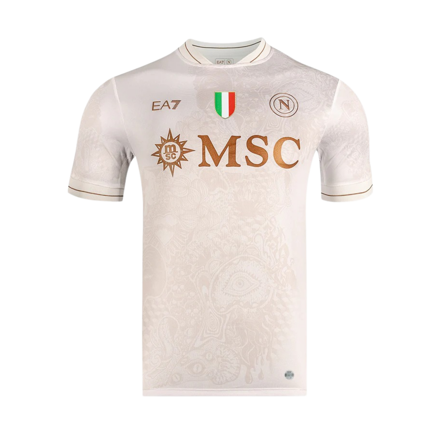 SSC Napoli 2025/26 away football jersey front view with club crest and trim detail
