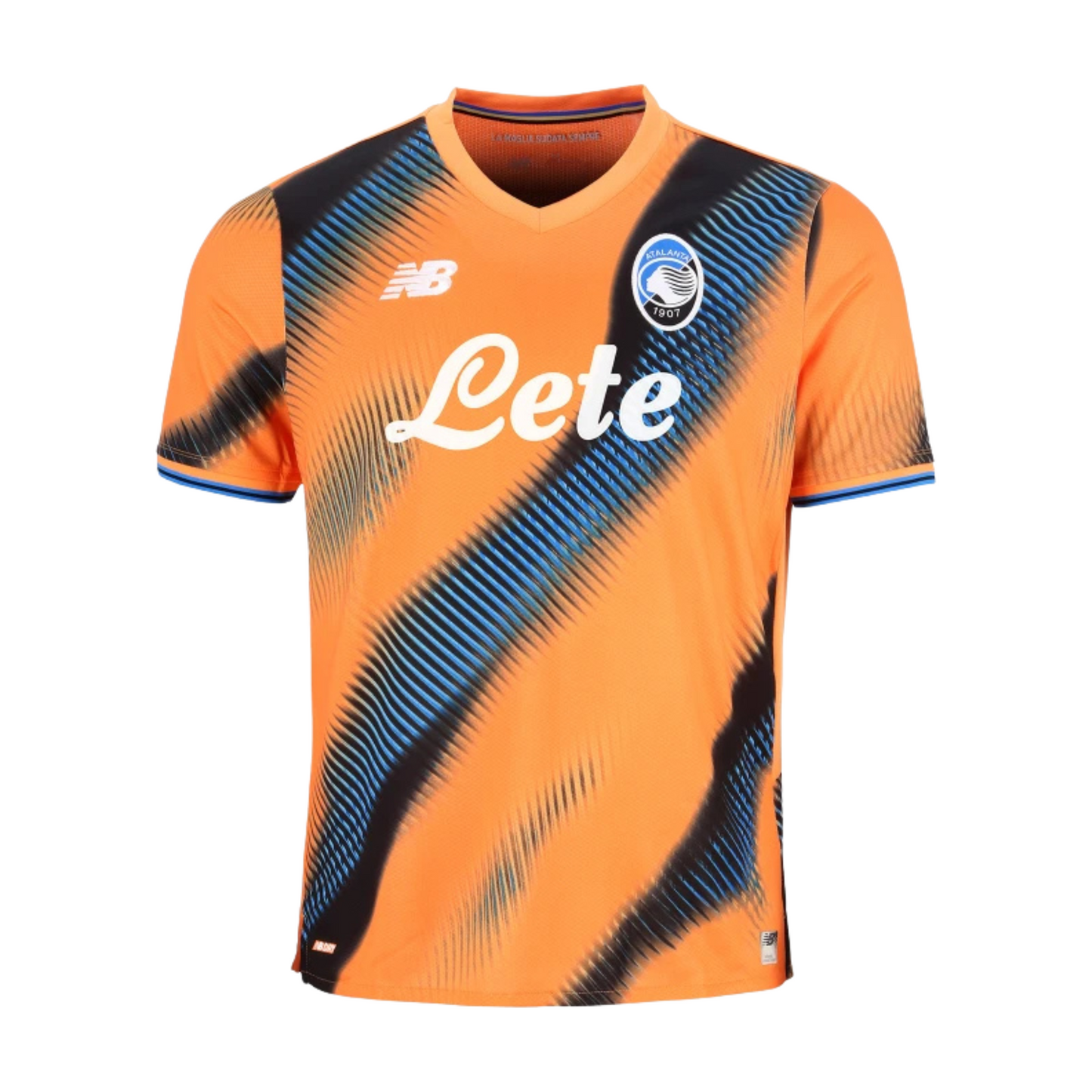Atalanta 2025/26 third football jersey front view with club crest and pattern detailing