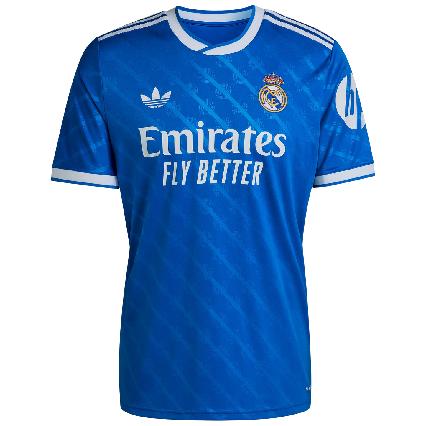 Real Madrid 2025/26 third football jersey front view with club crest and graphic detailing