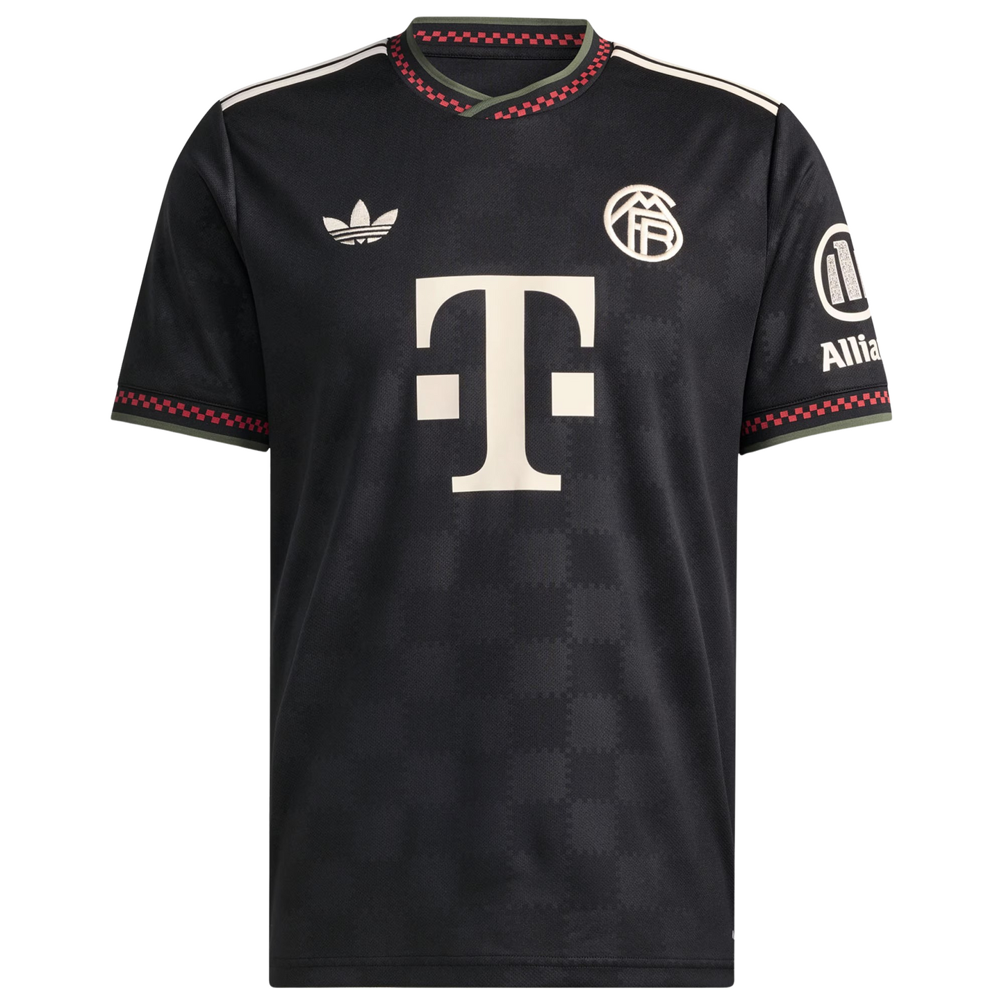Bayern Munich 2025/26 third football jersey front view with club crest and pattern detailing