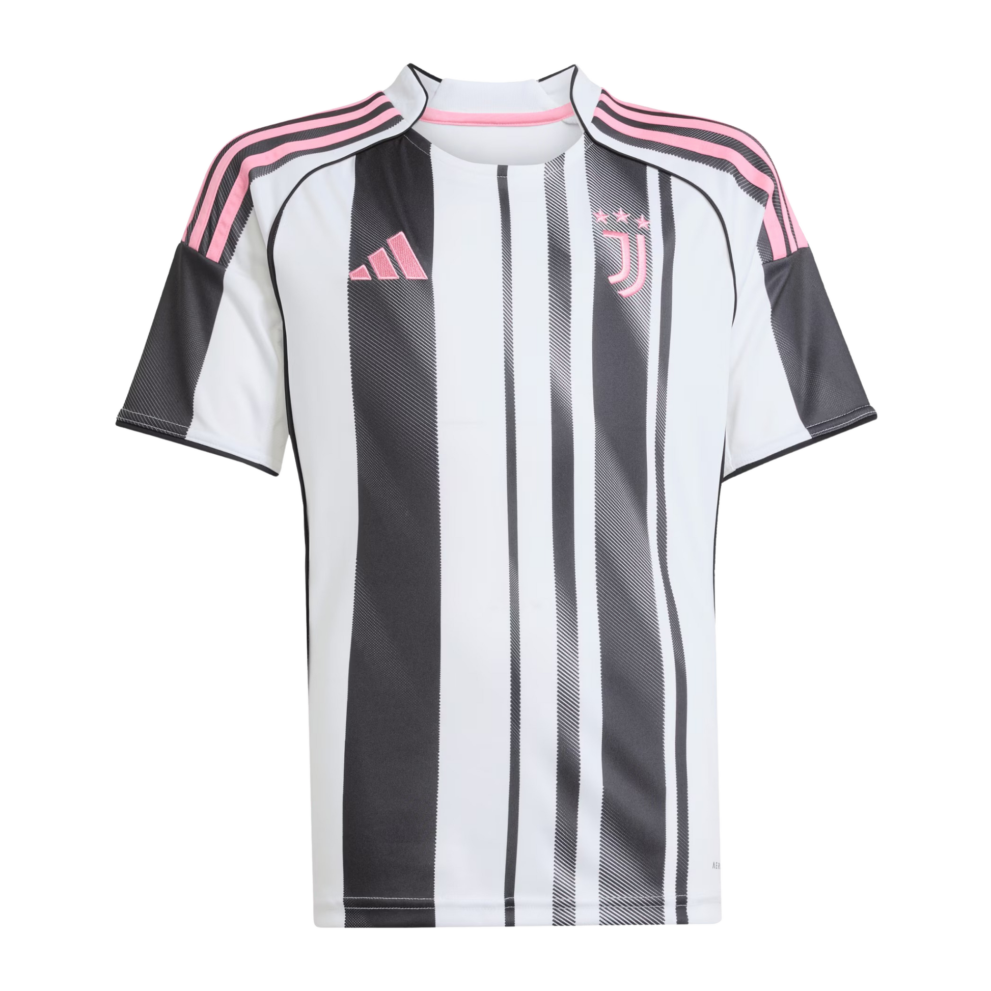 Juventus 2025/26 home football jersey front view with club crest and kit detailing