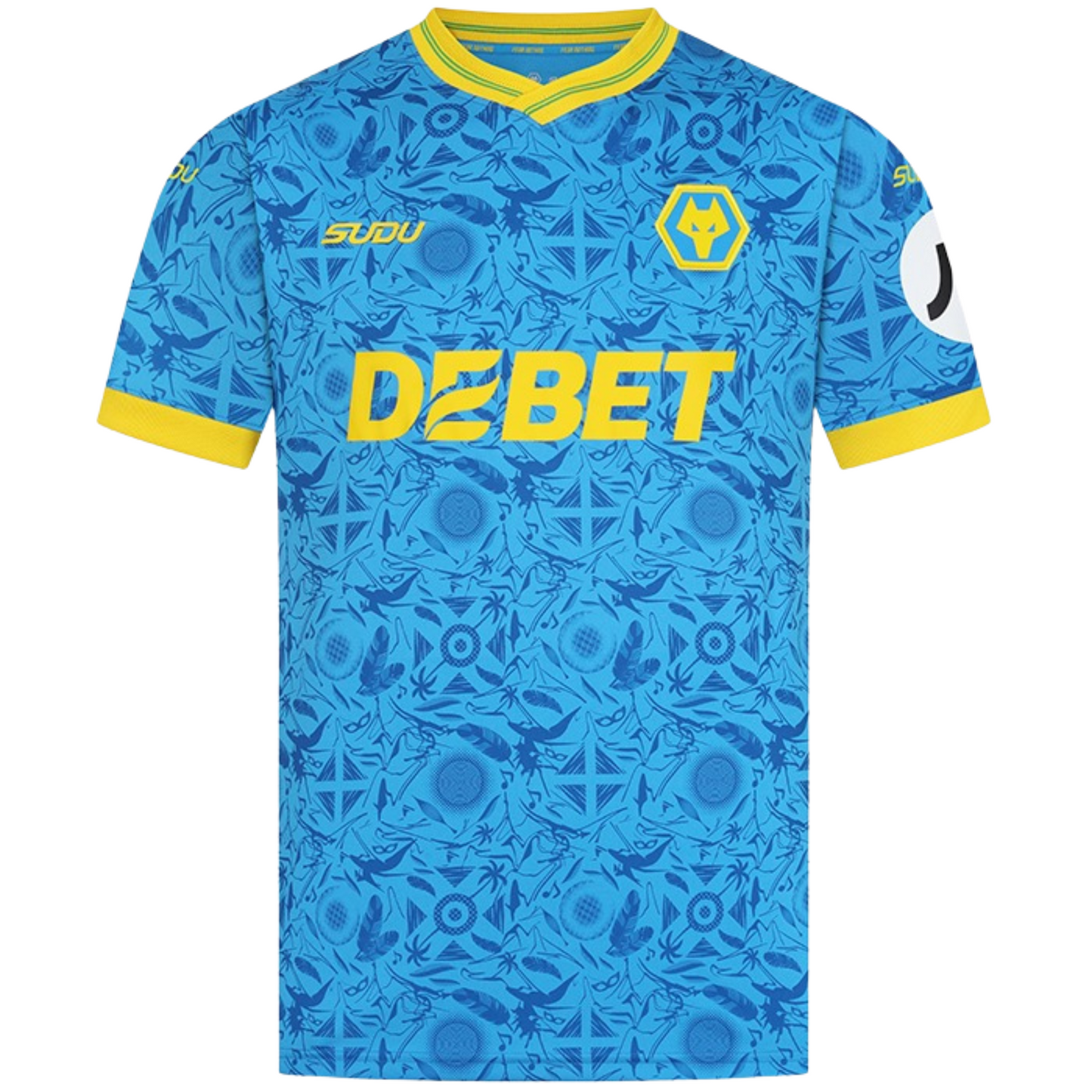 Wolves 2025/26 third football jersey front view with club crest and graphic detailing