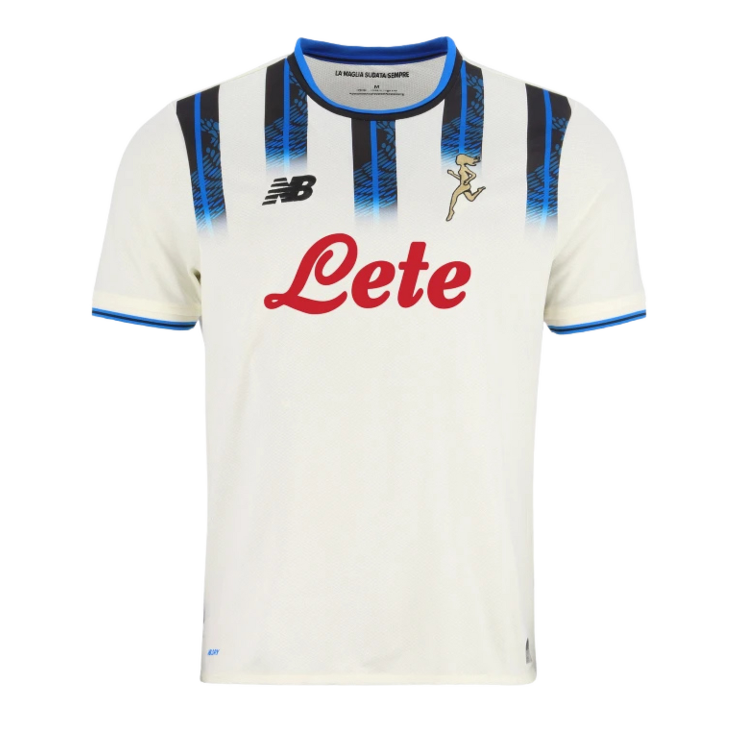Atalanta 2025/26 away football jersey front view with club crest and trim detail