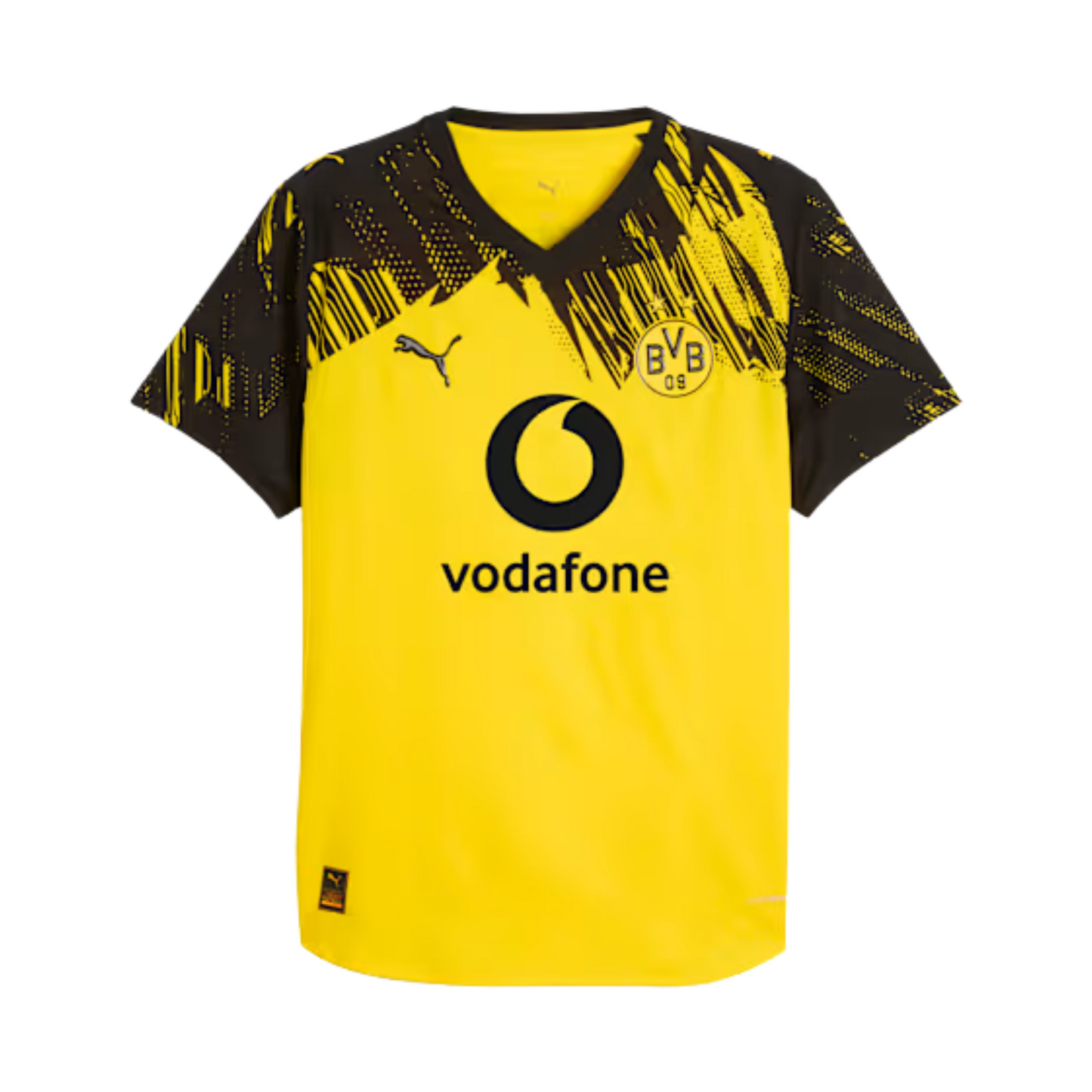 Borussia Dortmund 2025/26 home football jersey front view with club crest and design details