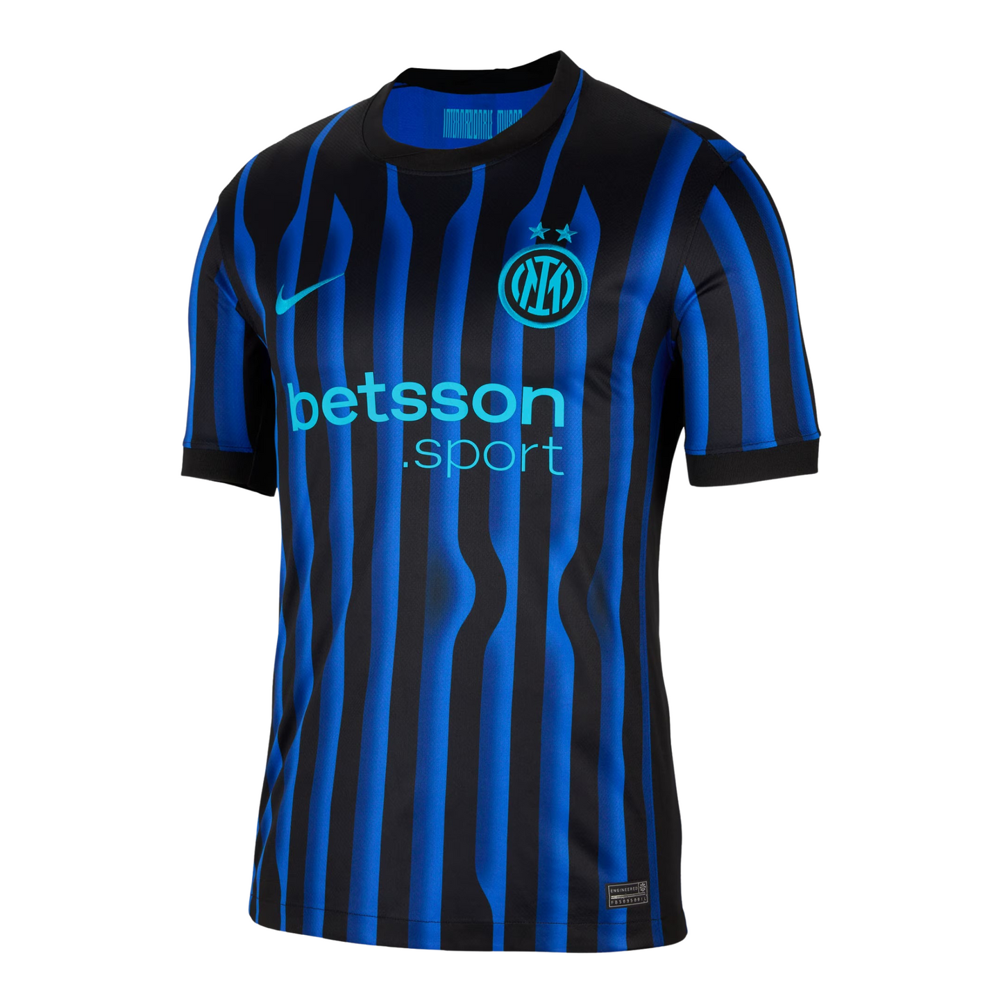 Inter Milan 2025/26 home football jersey front view with club crest and kit detailing