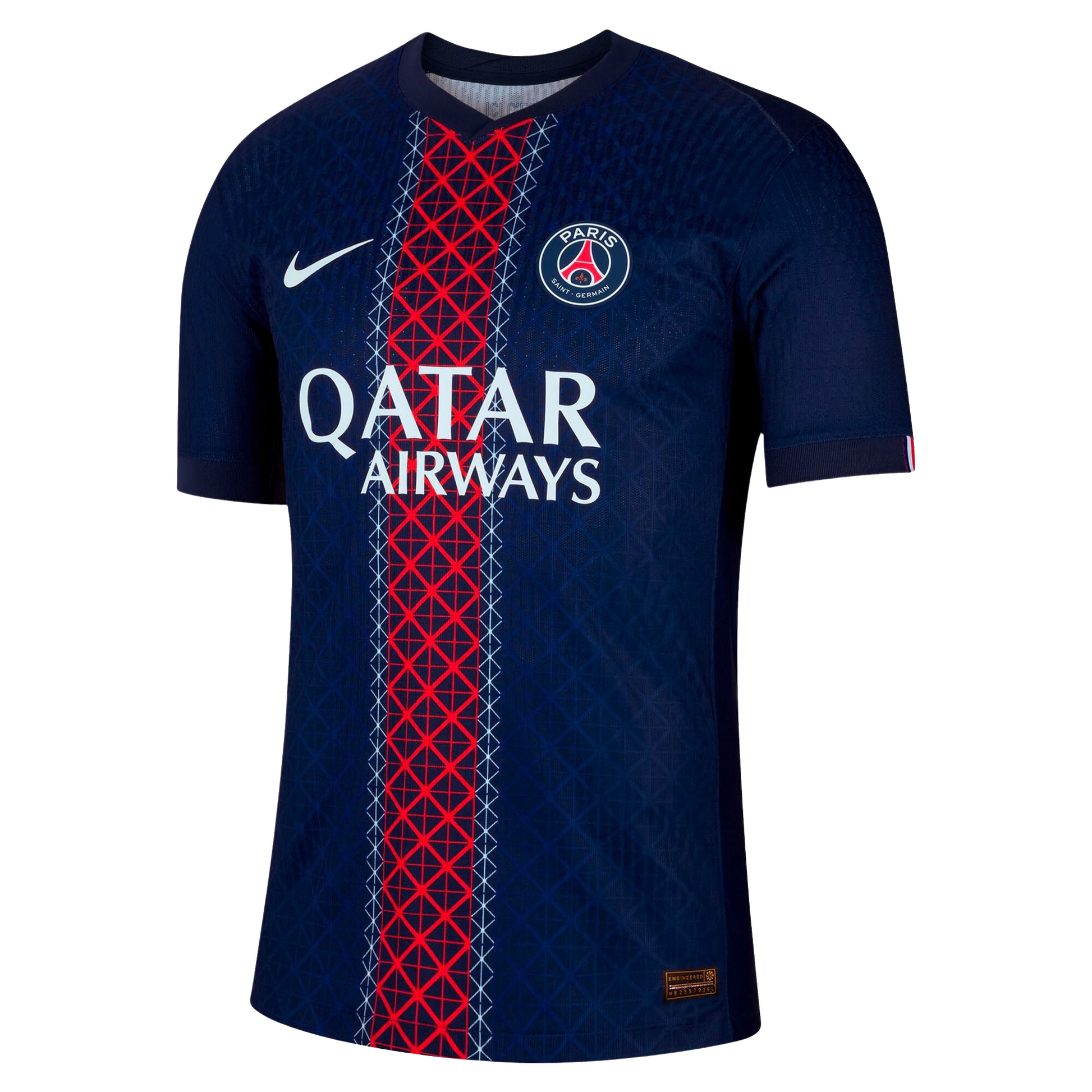Paris Saint-Germain (PSG) 2025/26 home football jersey front view with club crest and kit detailing