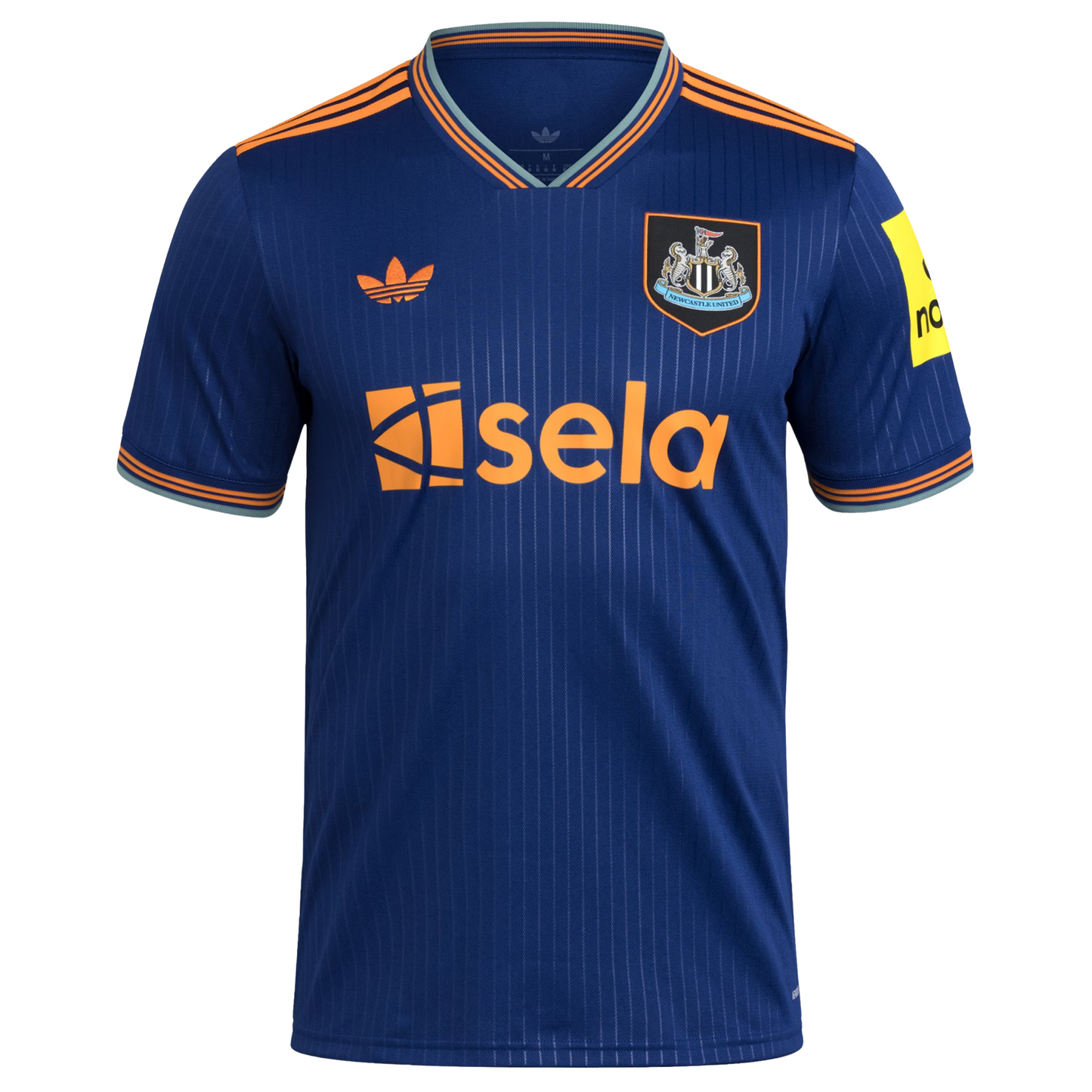 Newcastle United 2025/26 third football jersey front view with club crest and graphic detailing