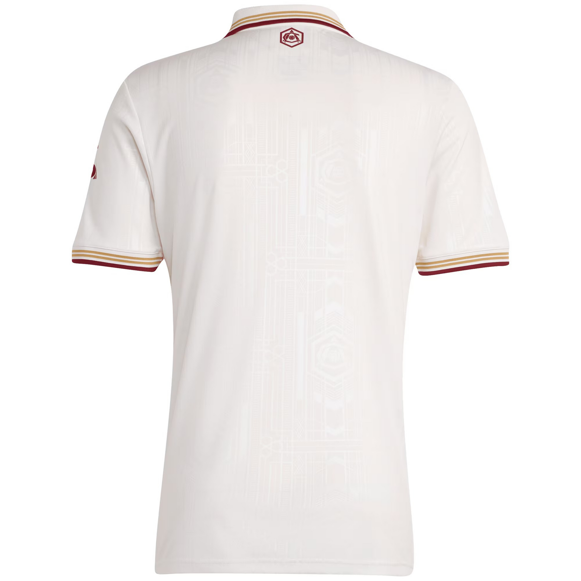 Arsenal 2025/26 third football jersey back view showing collar detail and name-set panel