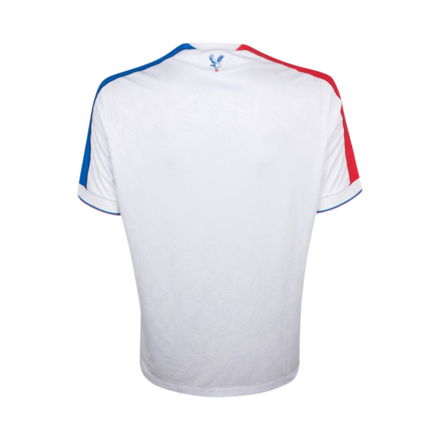 Crystal Palace 2025/26 away football jersey back view showing collar and name-set panel