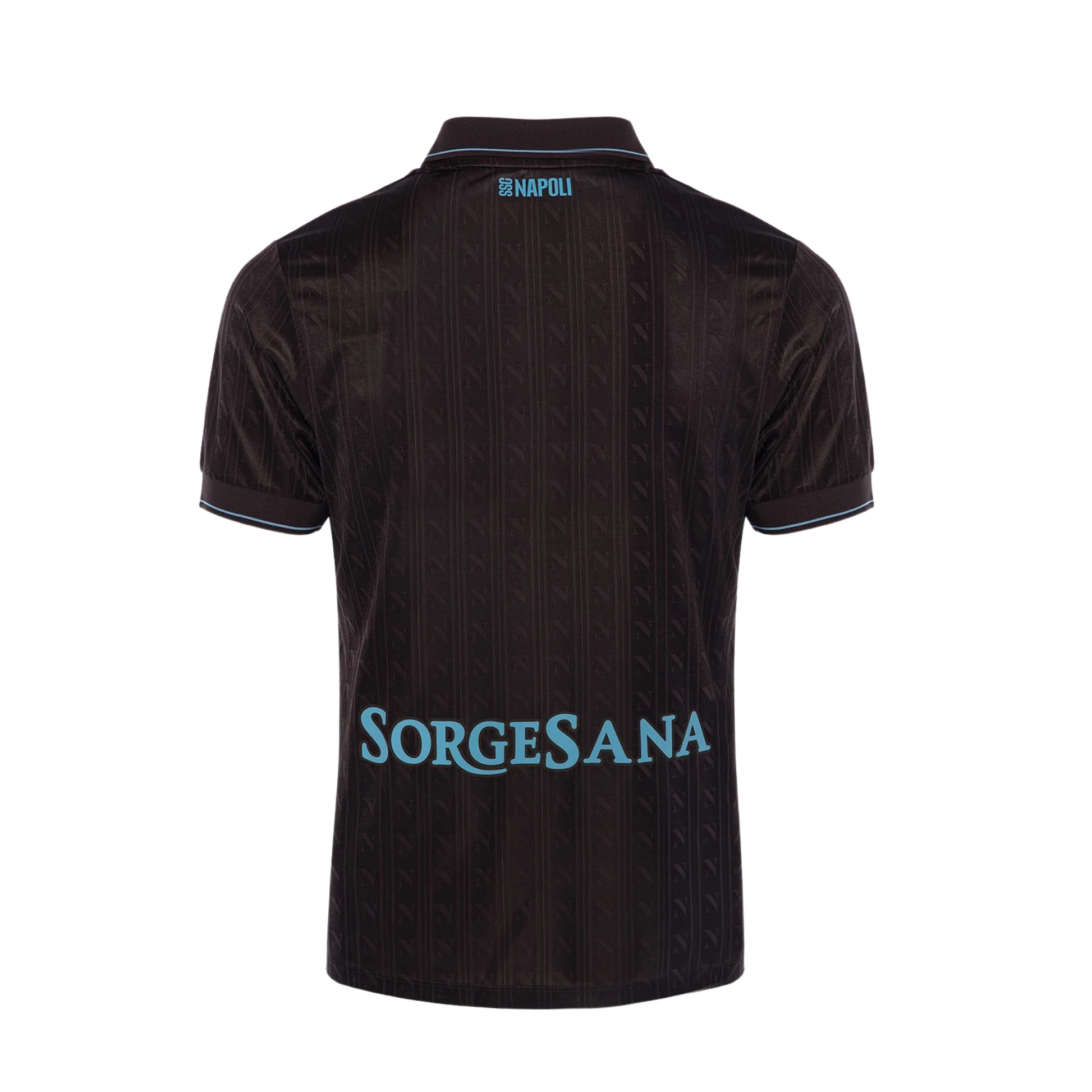 SSC Napoli 2025/26 third football jersey back view with collar detail and name-set panel