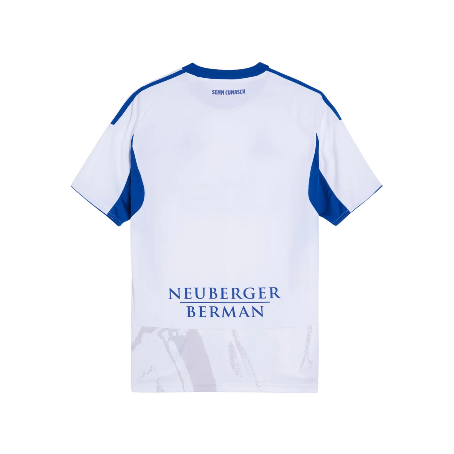 Como 1907 2025/26 away football jersey back view with collar detail and name-set panel