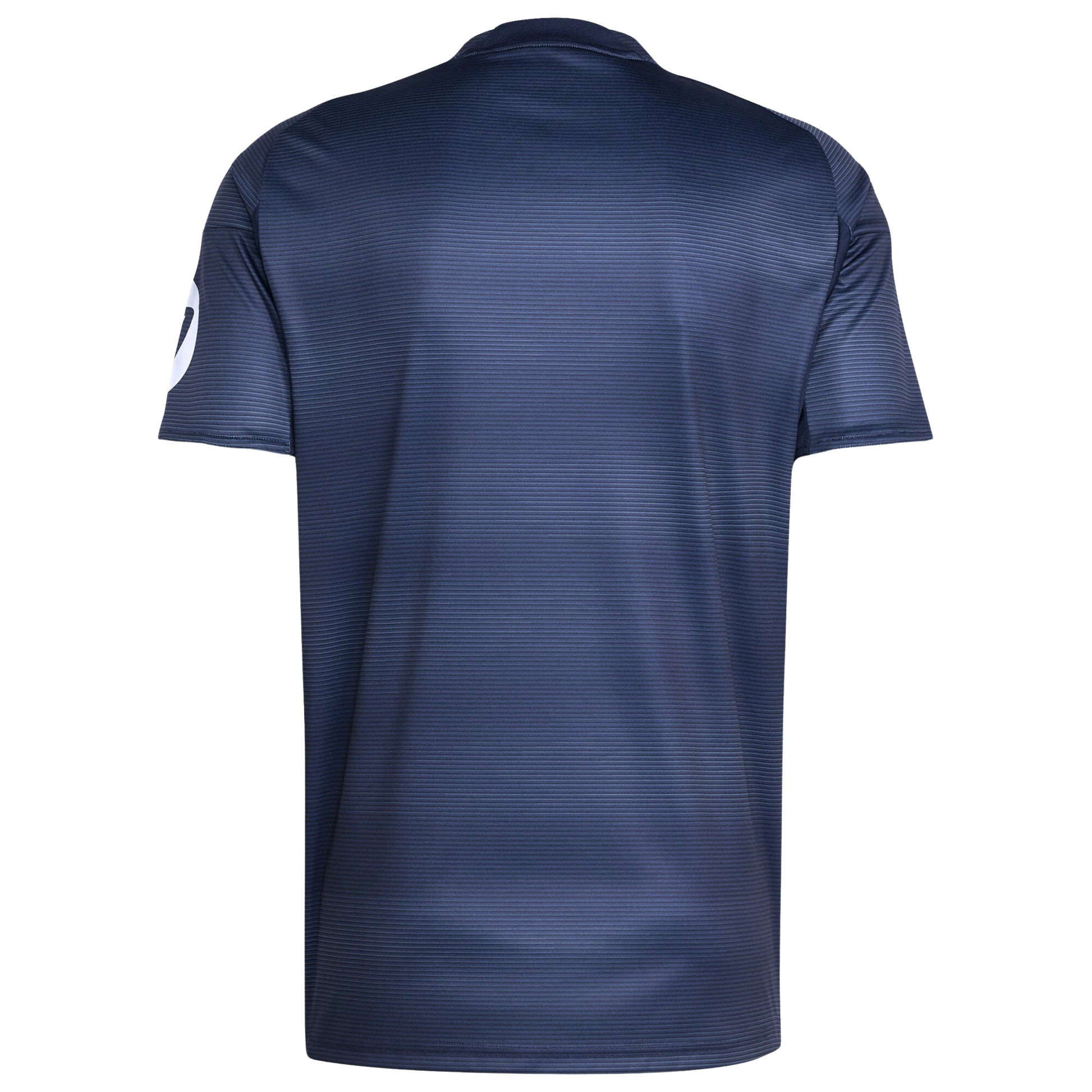 Real Madrid 2025/26 away football jersey back view showing collar and name-set panel
