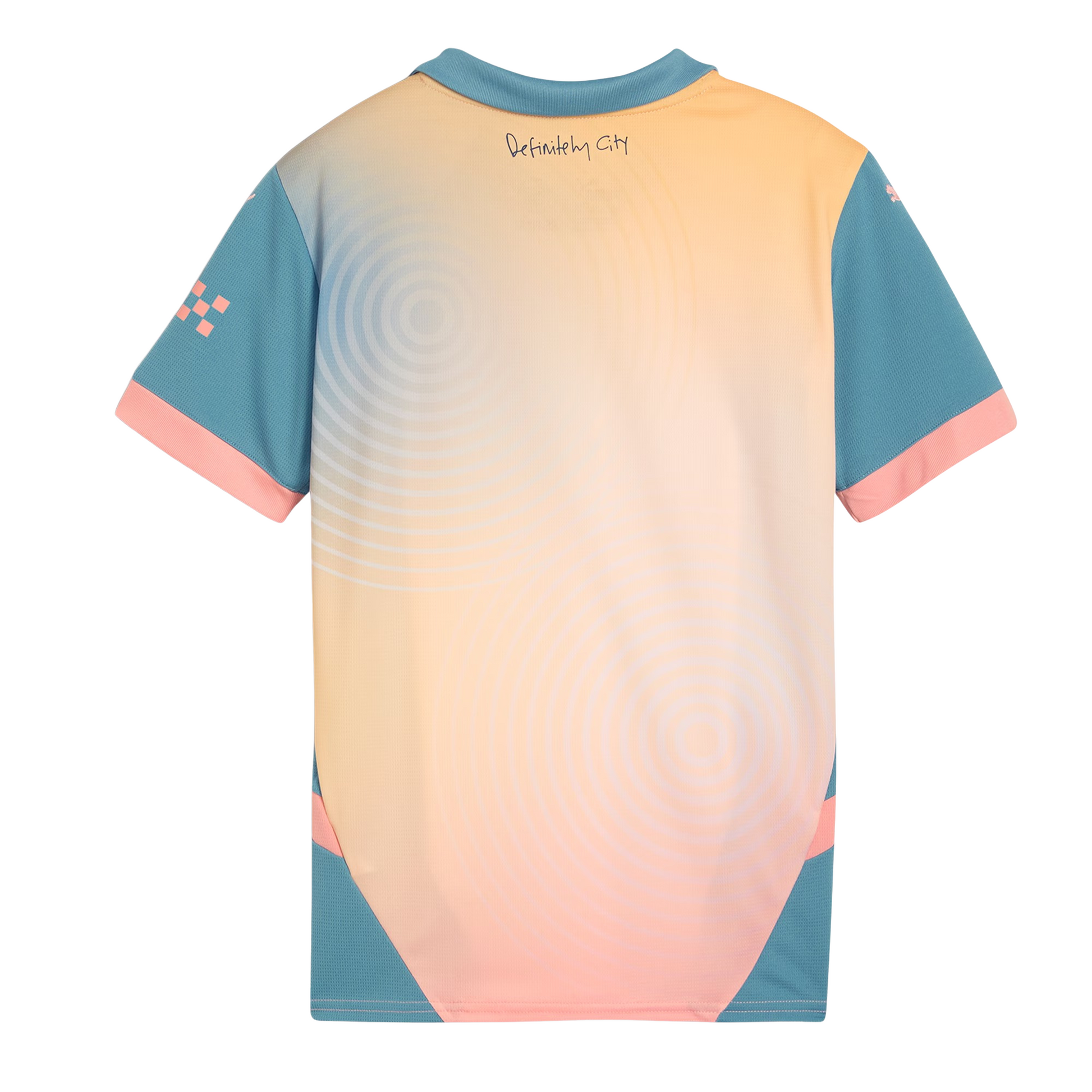 Manchester City 2025/26 fourth football jersey back view showing collar detail and name-set panel