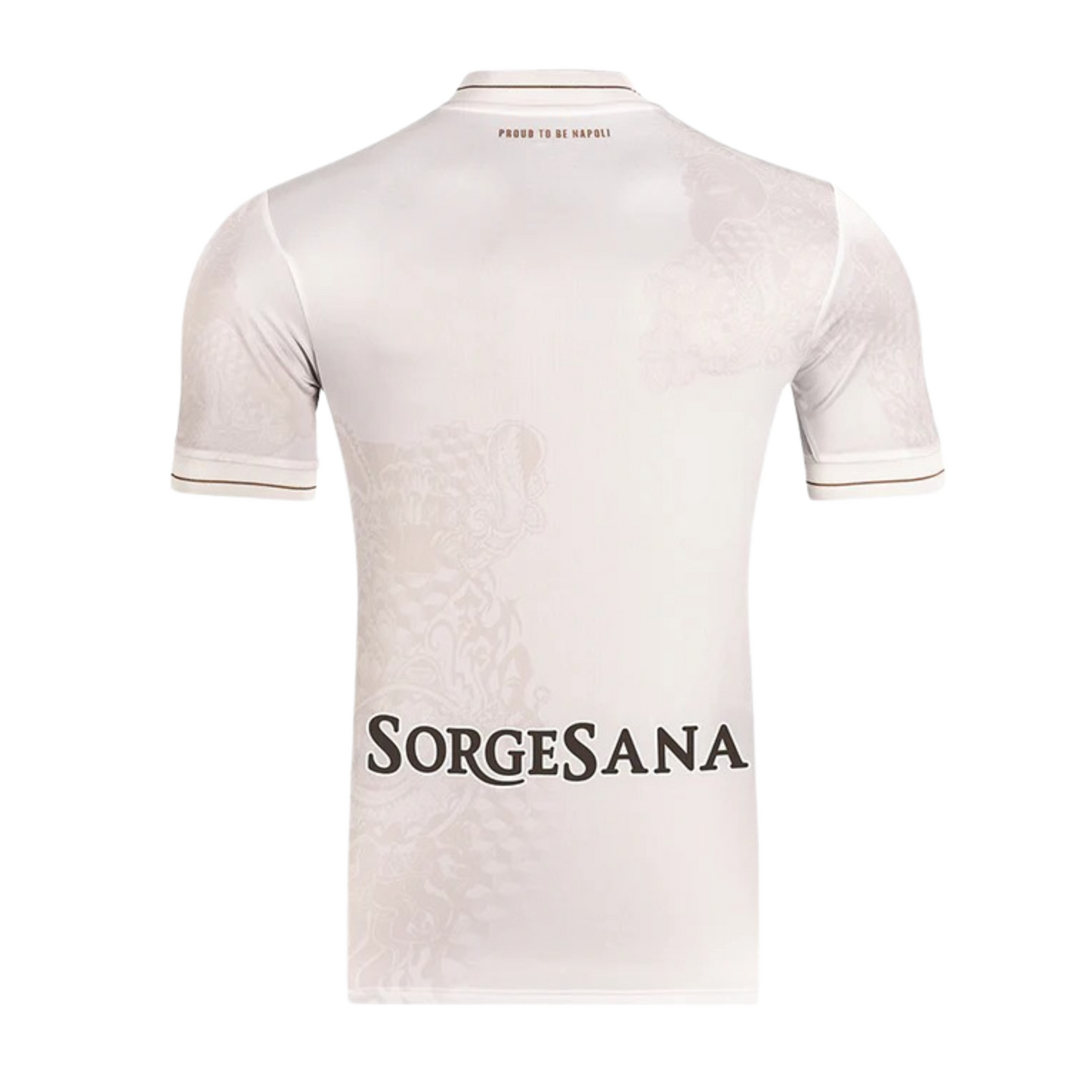 SSC Napoli 2025/26 away football jersey back view with collar and shoulder detail