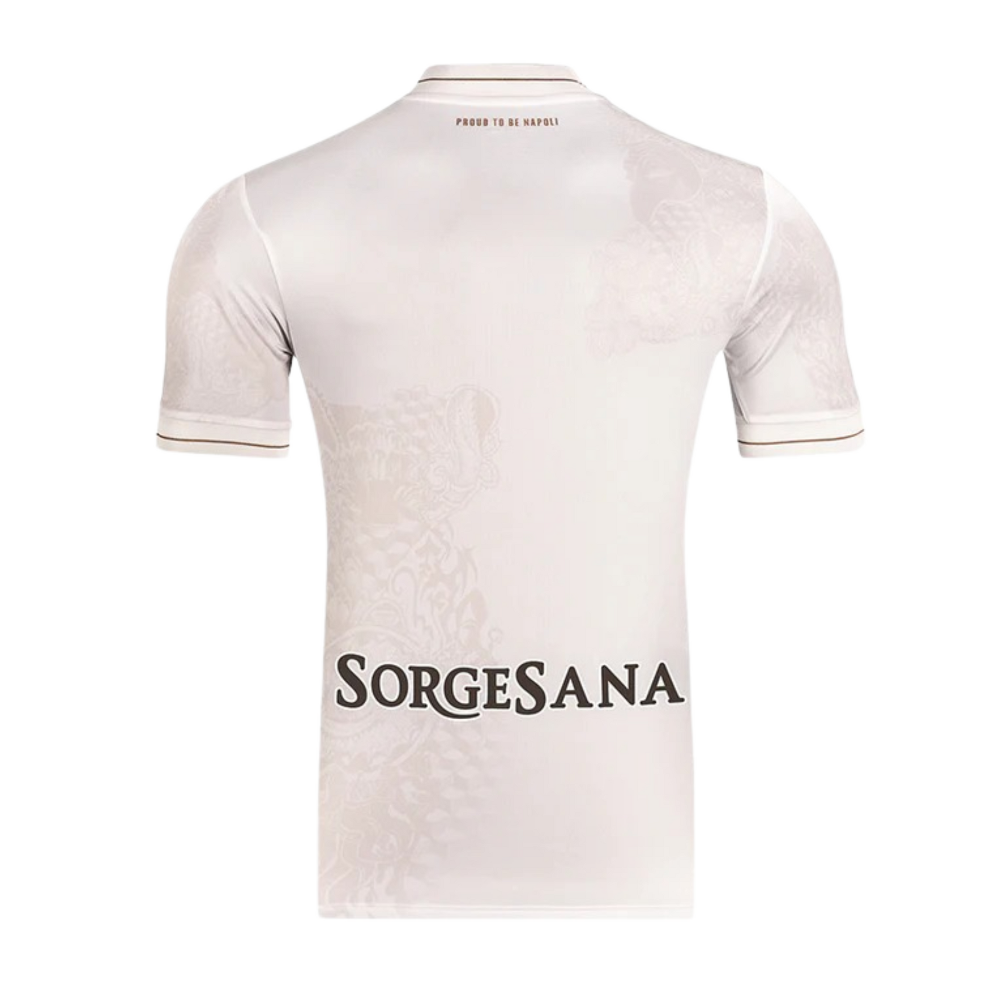 SSC Napoli 2025/26 away football jersey back view with collar and shoulder detail