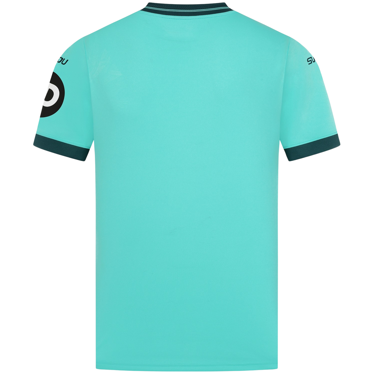 Wolves 2025/26 away football jersey back view showing collar and name-set panel