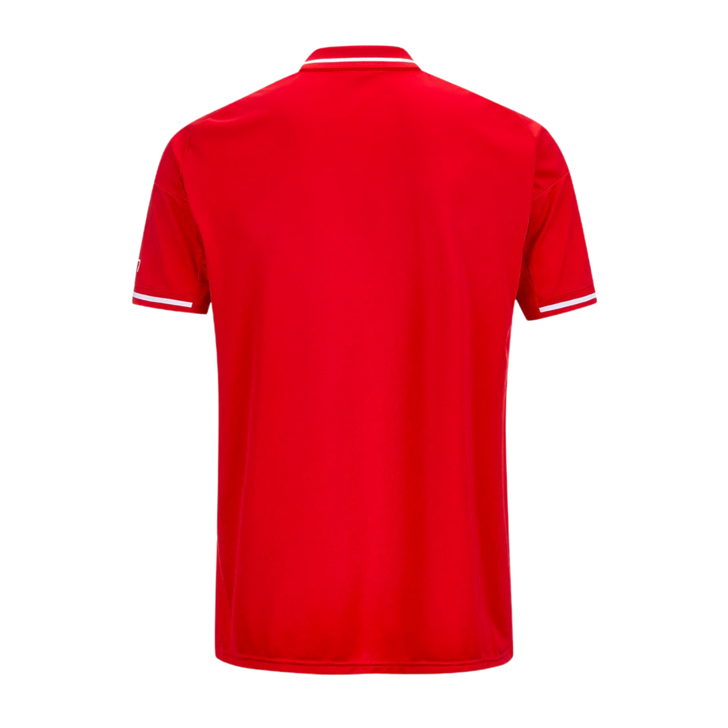 Nottingham Forest 2025/26 home football jersey back view showing collar and name-set panel
