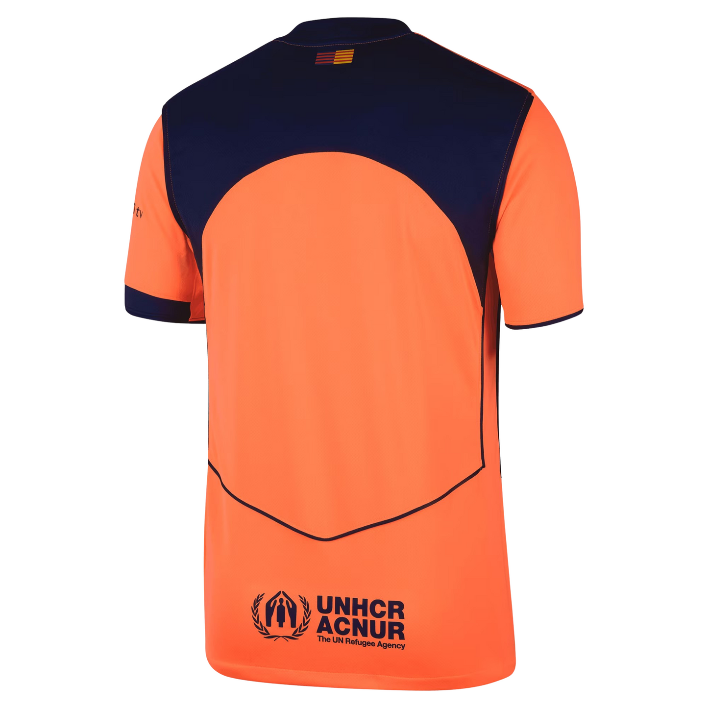 Barcelona 2025/26 third football jersey back view showing collar and name-set panel