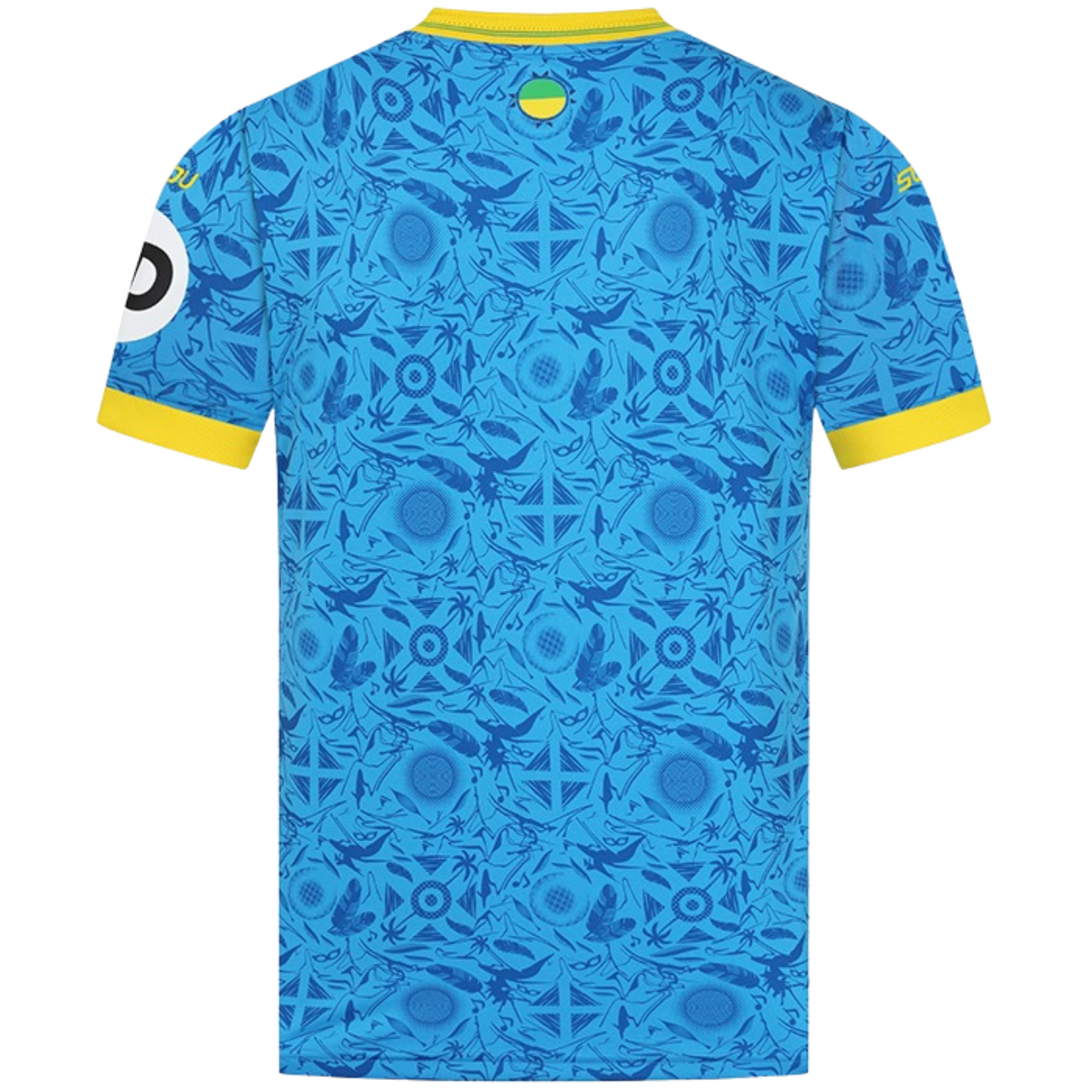 Wolves 2025/26 third football jersey back view showing collar and name-set panel