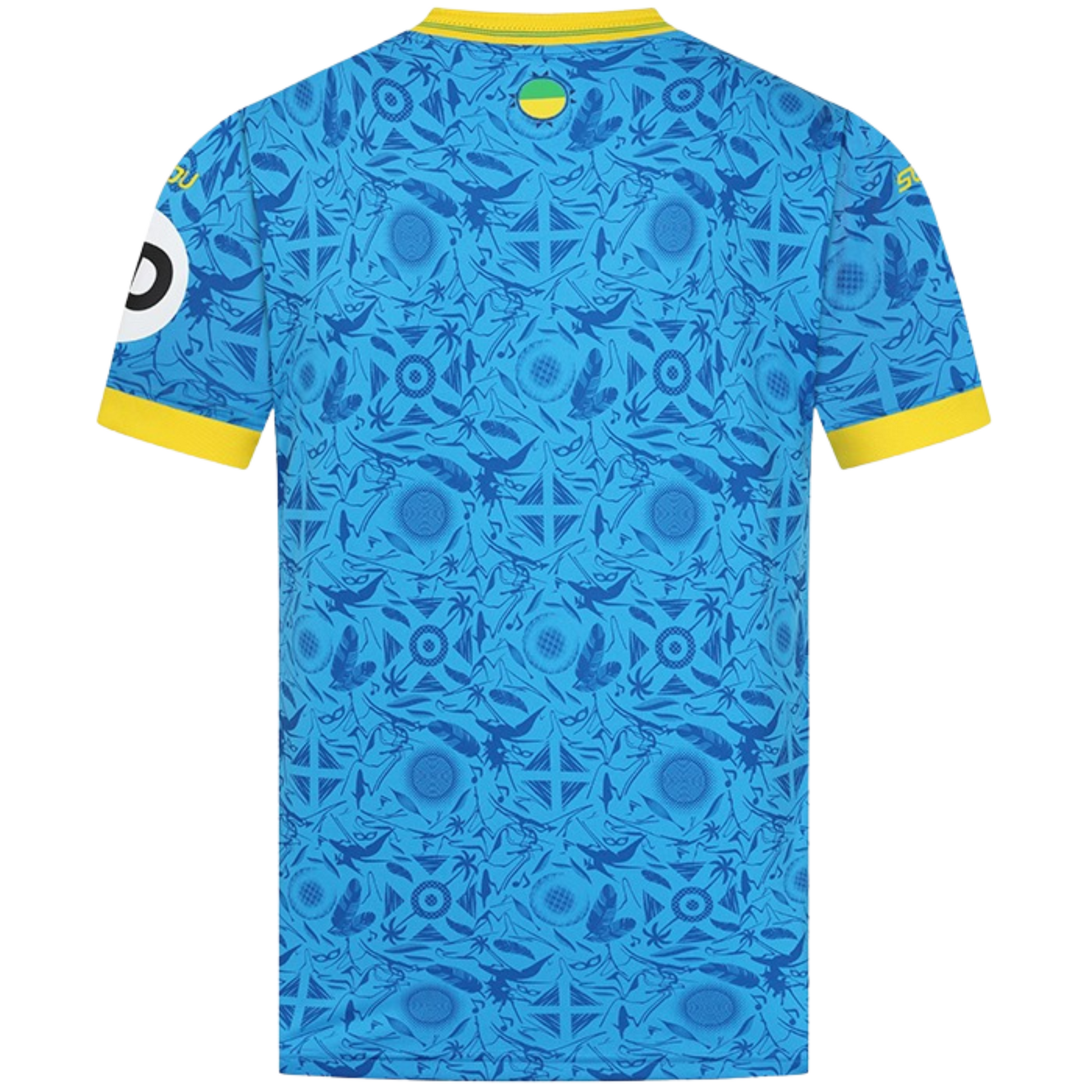 Wolves 2025/26 third football jersey back view showing collar and name-set panel