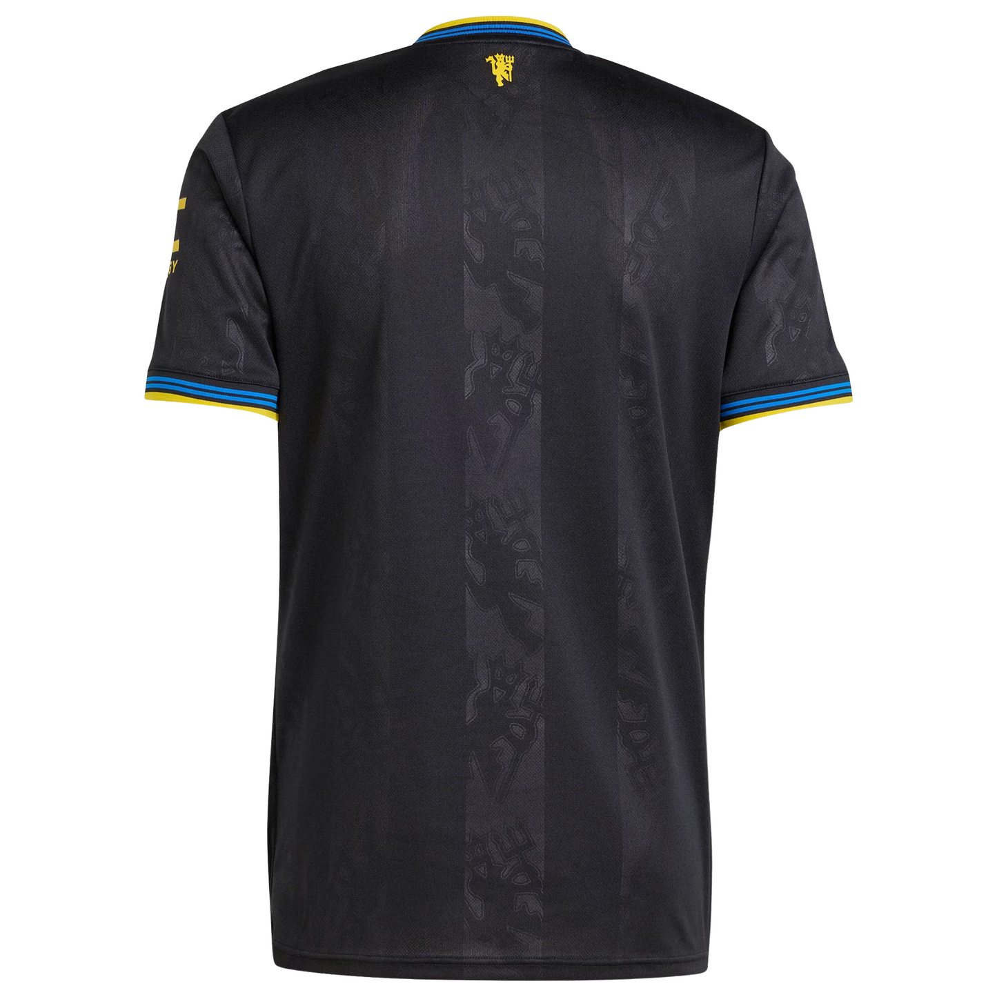 Manchester United 2025/26 third football jersey back view showing collar detail and name-set panel