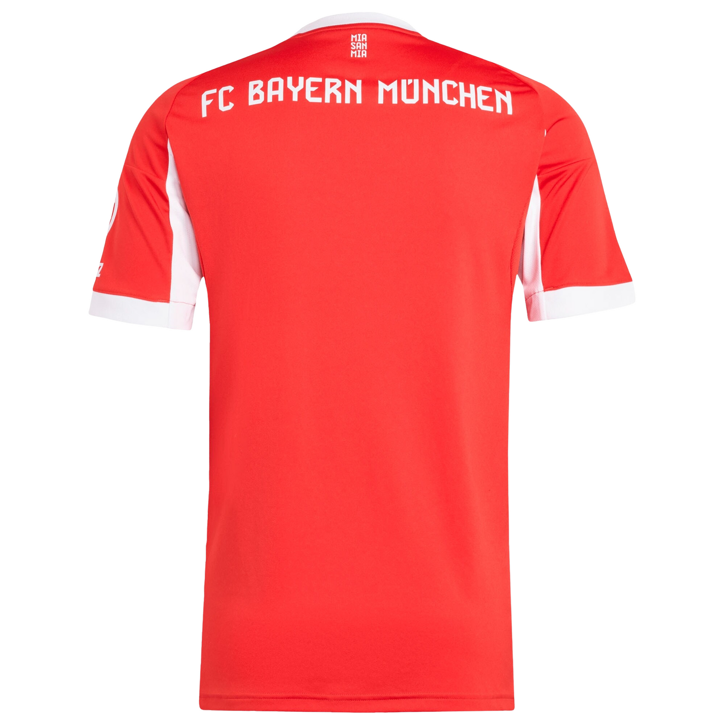 Bayern Munich 2025/26 home football jersey back view showing collar and name-set panel
