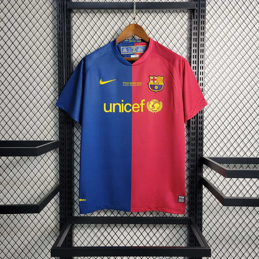 Barcelona 2008/2009 Retro Home Jersey [ CL Final Jersey ]