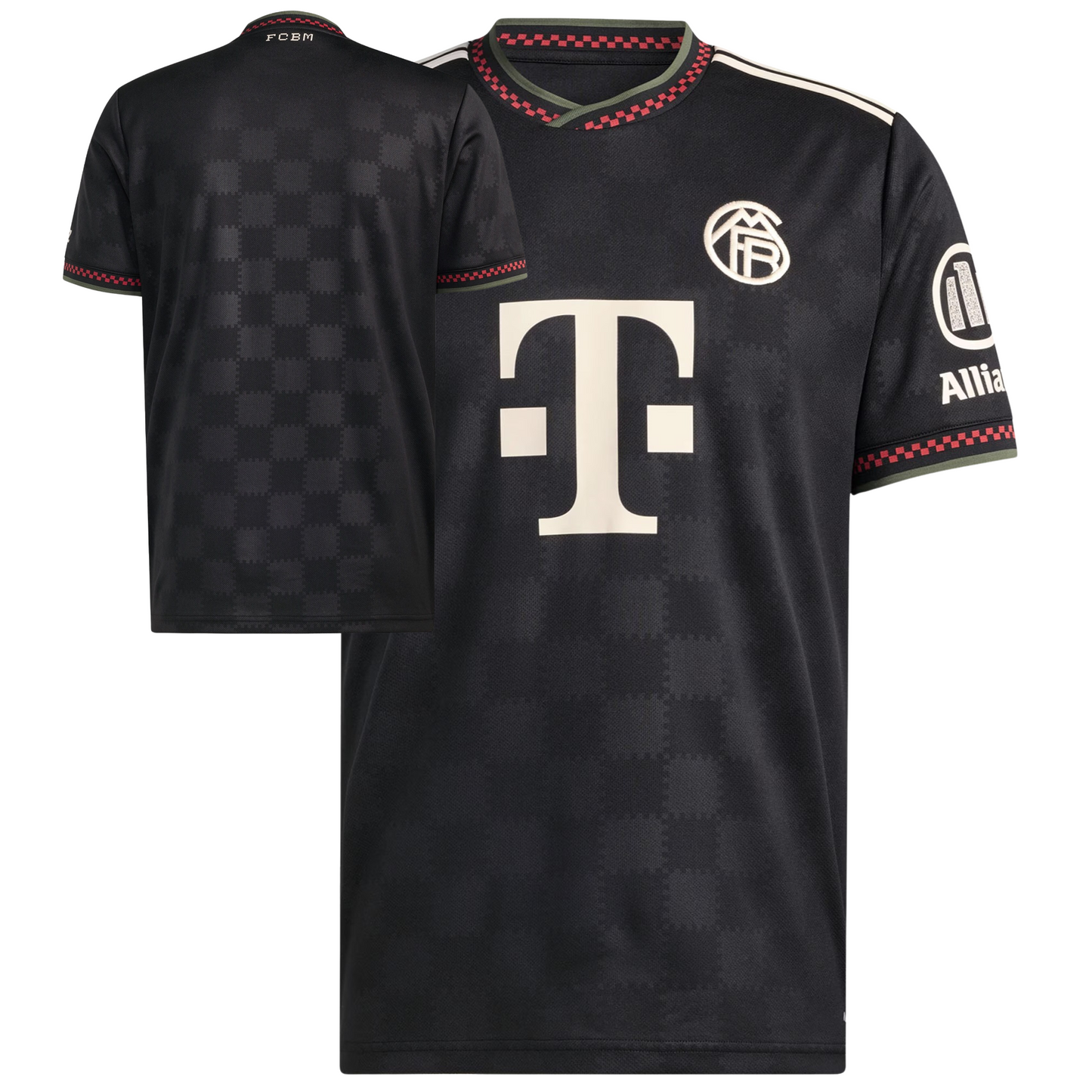 Bayern Munich 2025/26 third football jersey front view with club crest and pattern detailing