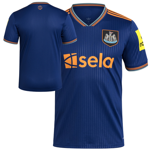 Newcastle United 2025/26 third football jersey front view with club crest and graphic detailing