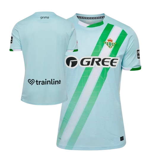 Real Betis 2025/26 away football jersey front view with club crest and kit detailing