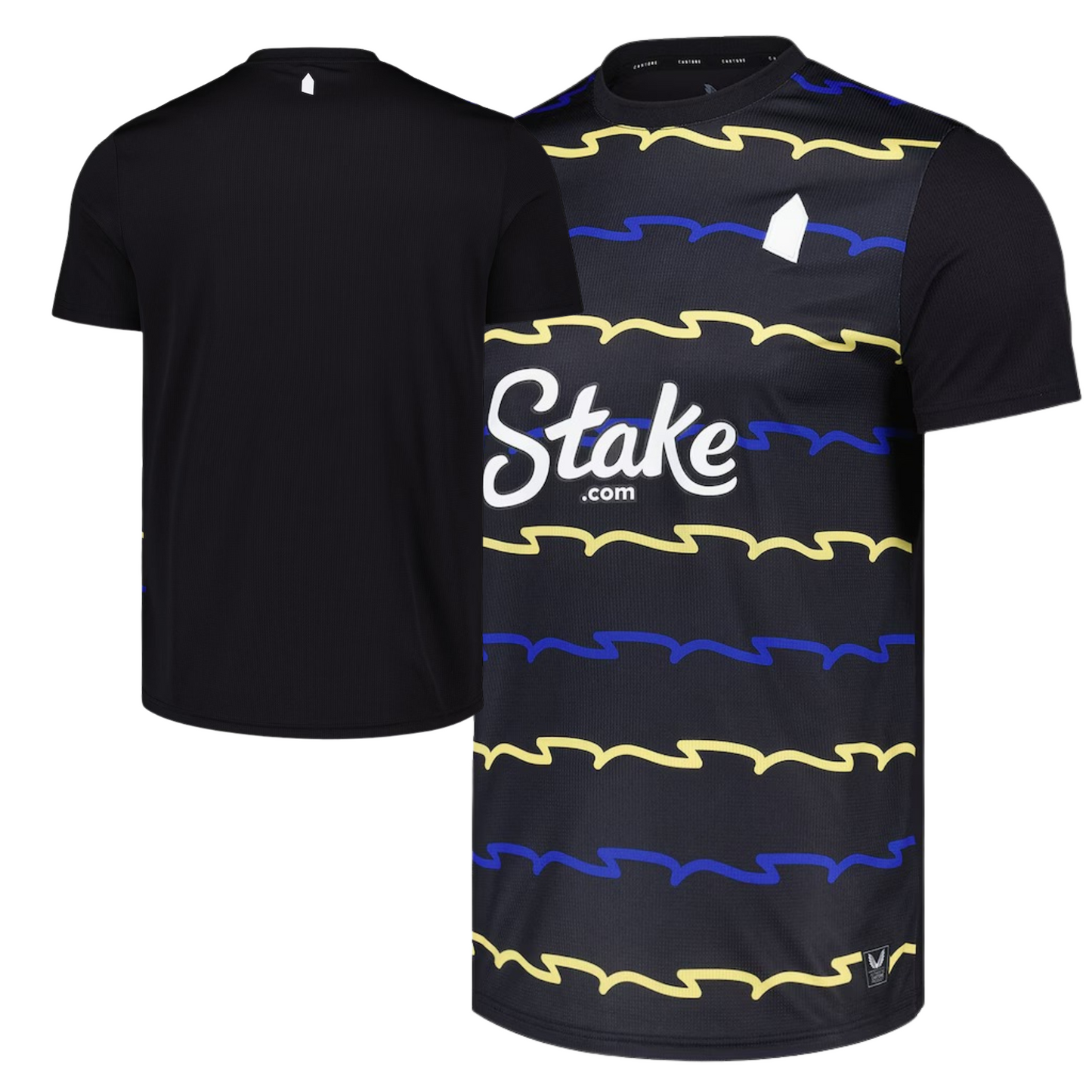 Everton 2025/26 third football jersey front view with club crest and graphic detailing