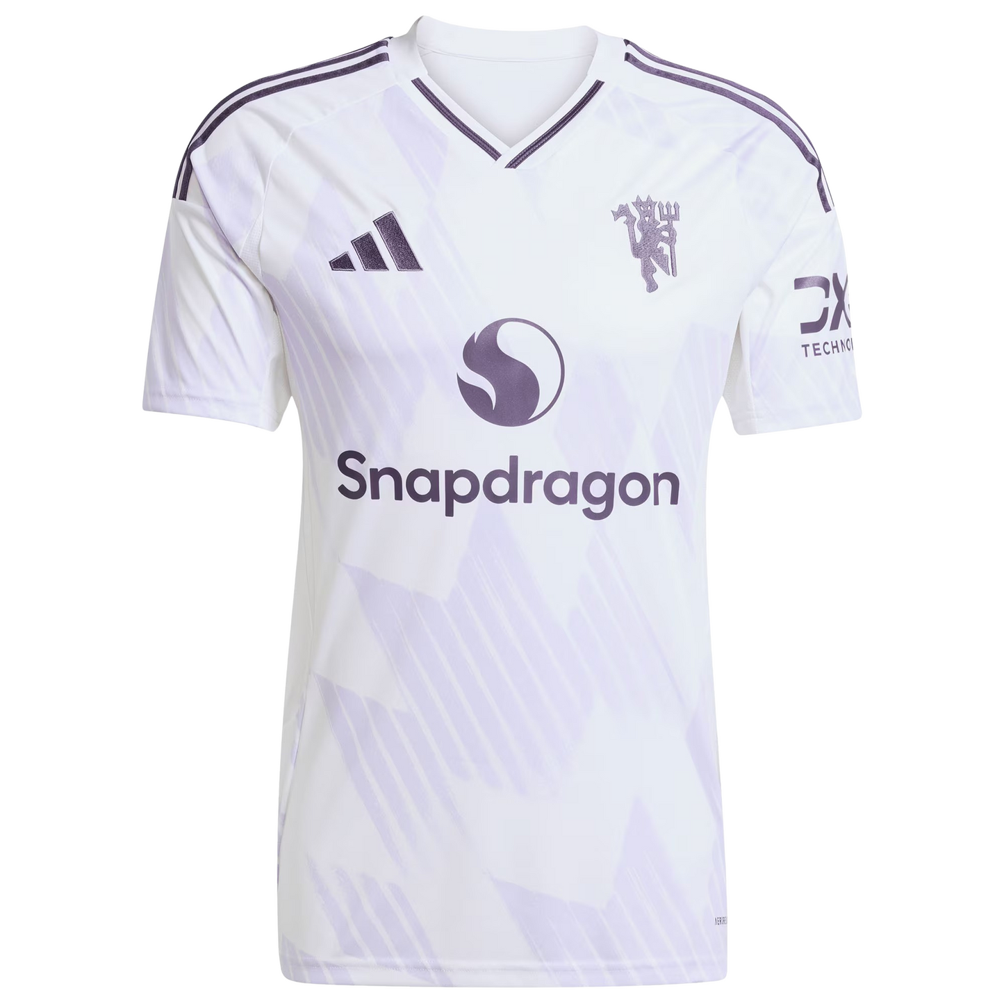 Manchester United 2025/26 away football jersey front view with club crest and kit detailing