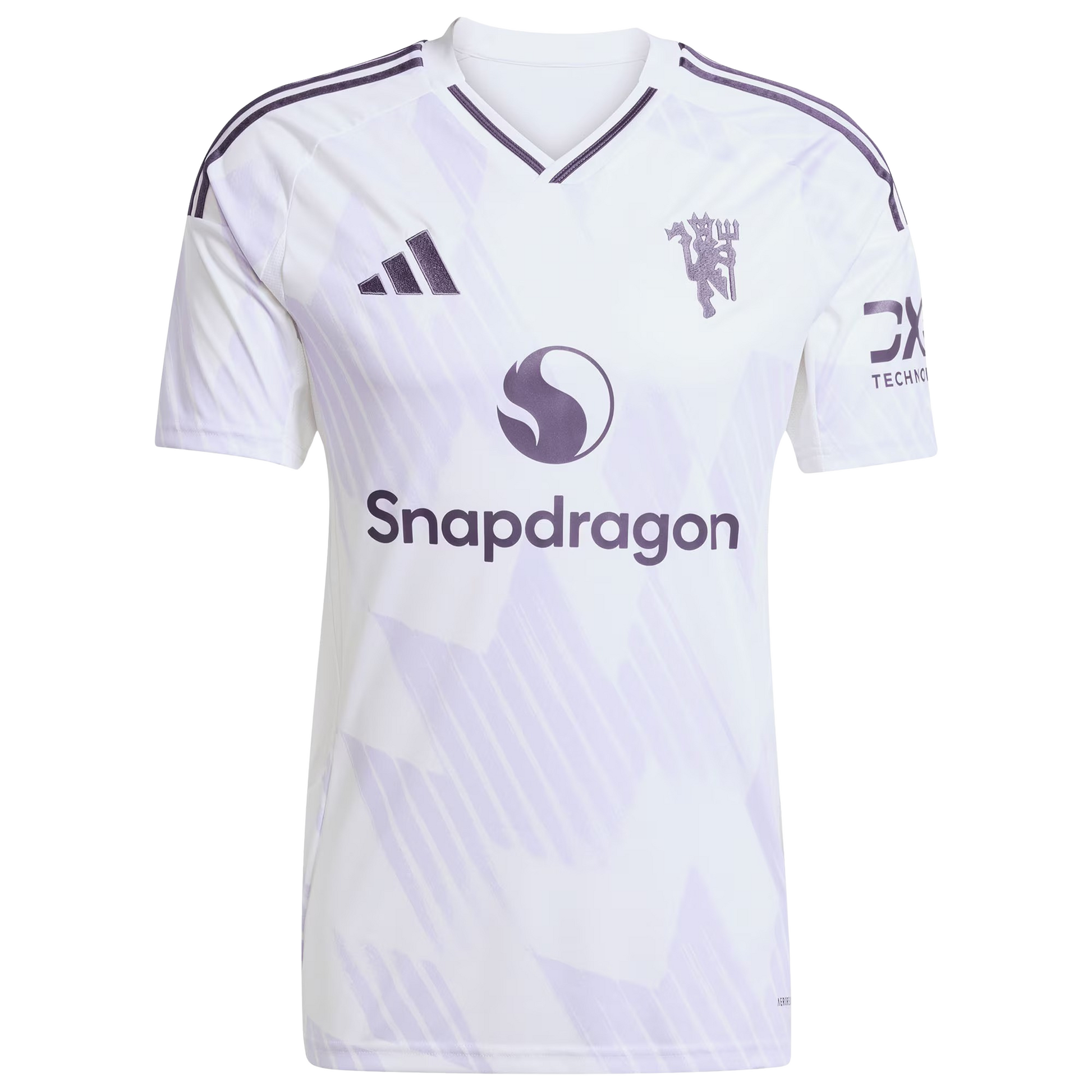 Manchester United 2025/26 away football jersey front view with club crest and kit detailing