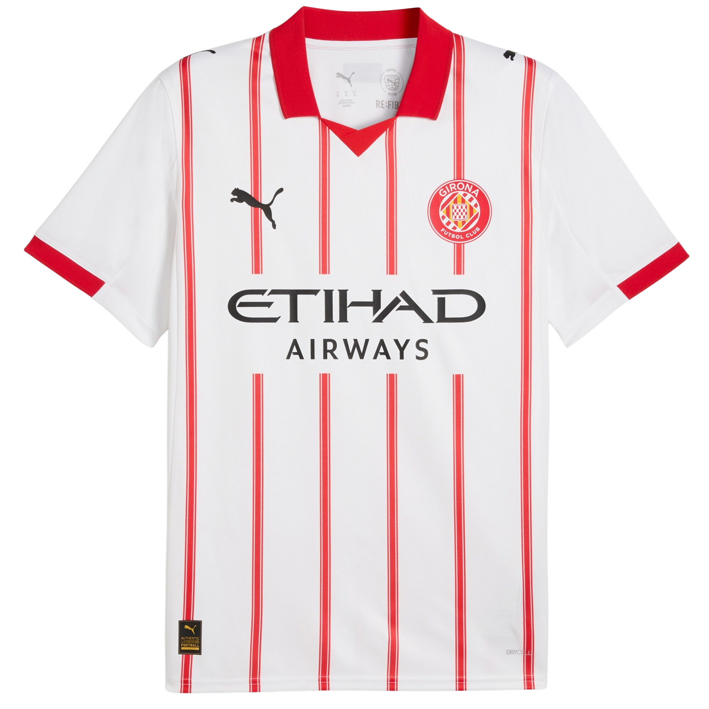Girona FC 2025/26 home football jersey front view with club crest and kit detailing