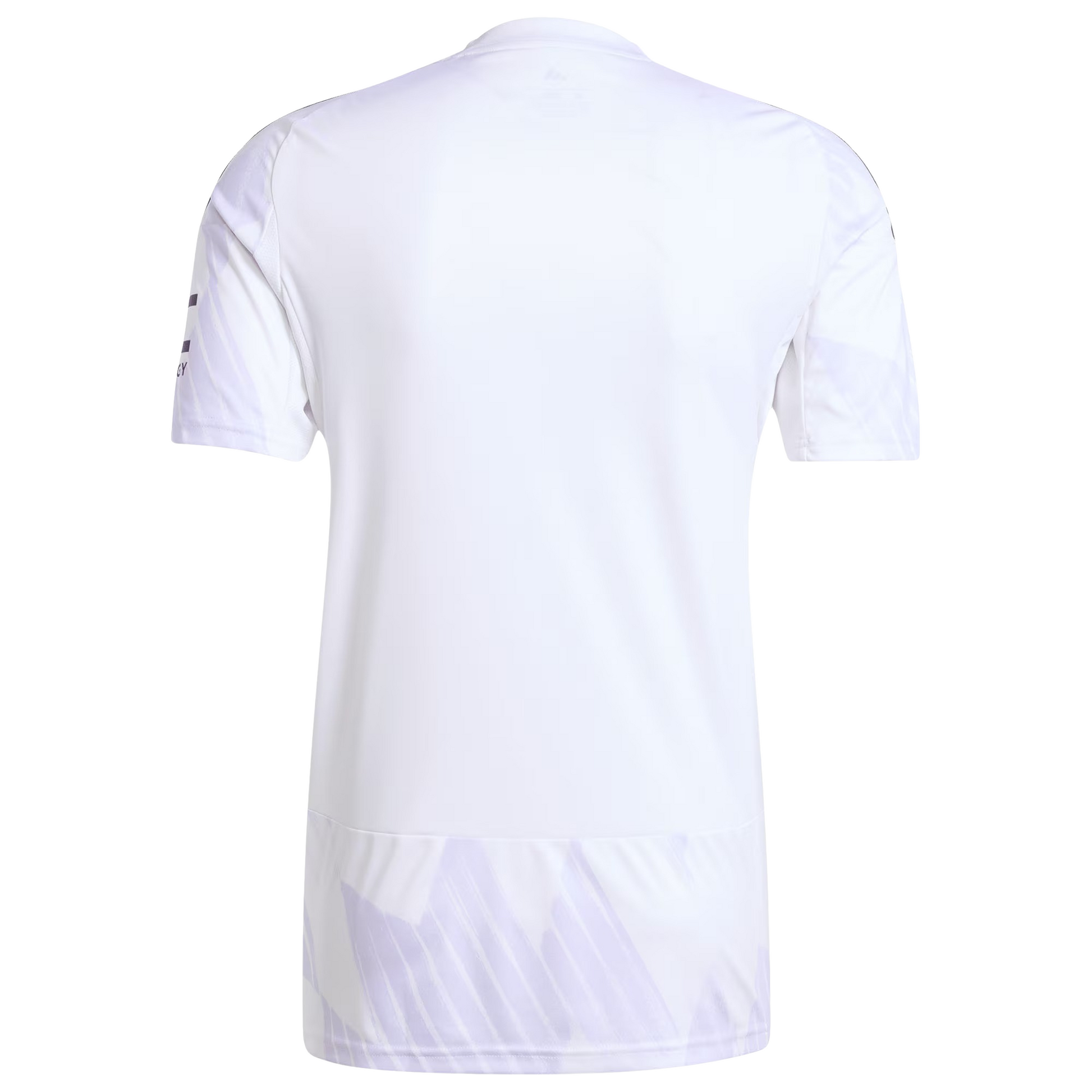 Manchester United 2025/26 away football jersey back view showing collar detail and name-set panel