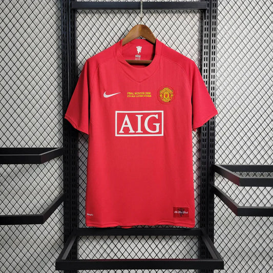 Manchester United 2007/2008 Retro Home Jersey [ CL Jersey ]